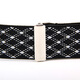 IFSONG Men's Suspenders Formal Business Suspenders Suspenders Suspenders Clip Black 3.5cm Gift Box Black Diamond Check 090G