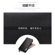 Miyun men's wallet long zipper handbag multi-card slot business clutch large capacity fashionable men's clutch plain 866 edge black