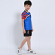 速干儿童羽毛球服套装男童女童短袖夏季中小学生乒乓球服网球服训练服团队运动服比赛队服跑步衣短裤团购印字 童装3880蓝色(男女同款) L码