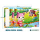 Miaowaer Puzzle Transporte infantil Marco de madera Puntuación Puntuación Animal Story Toys 3-6 años de edad de educación temprana SIDA con tren de mapa base [60 piezas]