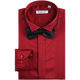 Saison 5 Robe de mariée spéciale Shirt Men's French Swallow Collar Shirt Mercerated Cotton Shirt Men's Long Manches Slim Red Sfl2Q30 37 (référence de poids 50-55 kg)