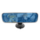 IZTOSS car wide-angle auxiliary mirror rearview mirror anti-glare reflector large field of view flat suction cup coach mirror 24.8*7cm blue mirror anti-glare