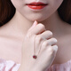 Millais Jewelry 0.34 carat pigeon blood ruby pendant 18K gold inlaid necklace colored gemstones customized birthday gift circle number can be customized