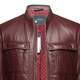 Zoranzi Zhuangzi Spring y Autumn Spring y Autumn Motorcycle Chaqueta de cuero para collar Crimson Men's Collar Chaqueta versátil LMQ12625 Crimson-LMQ12625 L 180/100a