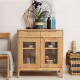 Zhongwei sideboard Nordic solid wood multi-functional cupboard living room tea cabinet storage side cabinet 800*400*850 wood color
