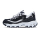 SKECHERS CLASSIC RETRO Diamond Panda Schuhe Freizeitschuhe Frauen dicker Sohle erhöhte weiße Schuhe 12241 Schwarz/Weiß/Bkw 39