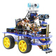 Makerobo STM32 Smart Car Robot Kit 4WD Allrad-Programmierungsprogrammierung DIY-Entwicklungswettbewerb Tracking Hindernisvermeidung Fernbedienung Bluetooth Control/W A Paket