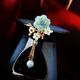 Yanyu Jiangnan original design new style super fairy temperament coat brooch retro cardigan button scarf pin corsage ethnic style shawl button versatile fashionable women picture style