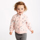 DAVE&BELLA Spring and Autumn Children's Jackets Boys Autumn Clothes Girls Baby Clothes Children's Clothes Boys Baby Polar Fleece Baseball Jersey Clothing Pink Leopard DB396-D 110 cm (recommended height 100-110cm)