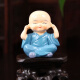 Buy 4 sets of car ornaments, car accessories, car pendants, four no-little monks, Buddhist and Taoist resin, ancient resin racks, decorative home accessories, and a set of four no-little monks, free of trace double-sided tape