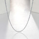 Saturday Fortune (ZLF) PT950 platinum necklace women's shiny silk-wrapped chain platinum chain 42cm -4.21g