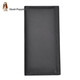 Hush Welpen Herren Brieftasche echtes Leder Langes Geld Chuck Schicht Cowide Money Card Bag Zwei-teilige Set können getrennt werden 213W Schwarz