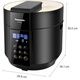 Panasonic [National Subsidy] Fully Automatic Smart Reservation Electric Pressure Cooker Shaftless Stir Black 5L Large Capacity Household 2-8 People Waterless Food Pressure Cooker SR-SG501