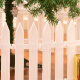 Jiesheng Christmas Decorative Fence Christmas Tree Package Small Fence Decorations Christmas Gift Decoration Accessories Christmas Fence Set 20 Pieces