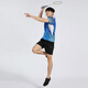 Neue Badminton-Uniform-Sportanzüge für Männer und Frauen Paare Anzüge Schnelltrocknen-Team Badminton-Uniformen, die Anzüge mit schweißabsorbierendem Sommer kurzärmelig Tisch Tennisuniformen Tennisuniformen kundenspezifische gedruckte Logo A3887 Blue Herren Anzug m