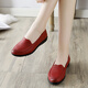 Han Xuefei (HANXUEFEIZI) Spring and Autumn Mom Shoes Single Shoes Leather Shoes Soft Sole Comfortable Middle-aged and Older Women's Shoes Work Shoes Red A829 Women's Single Shoes 38 (240mm) Fat feet wide foot shot one size