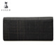 Golden Fox Wallet Women's Long Wallet Spring and Summer New Snap Women's Wallet Large Capacity Clutch Long Ticket Clip Black
