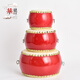 Yuma (yu ma) Cowide Drum Kinder kleiner Drum Big Drum Hall Drum Gongs Musikinstrument Drum War Drum Kindertrommel schlägt Spielzeug 9-Zoll-Trommel 30cm*17 cm+große Becken (über 6 Jahre alt)