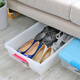 IRIS (IRIS) bed storage box extra large flat children's toy finishing box plastic storage box quilt clothing finishing box silk orange/medium [UG725] length 72.5 width 45 height 16.5
