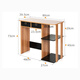 [90% nuevo] Huilejia Computer Desk with Bump Home Desk Simple Study Desk Desk Classic Walnut + Negro 12101