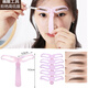 Ji Meng Lazy Eyebrow Assistant, Female Eyebrow Beginner, Full Set of Tools, Eyebrow Assistant, Eyebrow Sticker, Eight Types of Eyebrow Appliances + Eyebrow Pencil, 1 piece