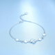 Saturday Fortune (ZLF) PT950 platinum bracelet women's four-leaf clover lucky star bracelet 16cm + tail chain 2cm -4.33g