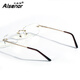 ALSENOR Automatic Zoom Smart Reading Lunes pour les hommes, longue et quasi-double utilisation à double usage Japon Importé Lens Progressif Multi-focus Anti-Blue Lights Lunes 77016 LEAN transparent 300 degrés 300 degrés