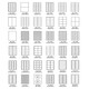 TiAnshun A4 Etiqueta autoadhesiva Papel de impresión Autoadhesivo Etiqueta de etiqueta A4 Corte de etiqueta autoadhesiva Papel de impresión 100 piezas 38*21.2 mm 65 Grid 1283