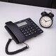 Deli (deli) battery-free landline telephone multi-functional business office hotel home wired telephone incoming and outgoing call inquiries can receive extensions [Fashion Model] 13567 Business Black
