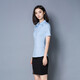 Summer slim short-sleeved women's white shirt for college students interview commuting professional formal suit button shirt 687 white XL