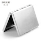 Duer gift custom anti-theft brushing metal card bag for men anti-lost stainless steel ultra-thin anti-demagnetization bank card case for women card box 6 card position brushed-gloss, lettering contact customer service