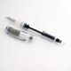 
Immortal 698 transparent piston pen F-tip and EF-tip silver clip piston type ink 02 transparent silver clip hard sliding F-tip 0.5 mm