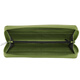 LeXON men and women's wallet long card bag clutch wallet V green