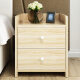 Yameile bedside table, simple and fashionable bedside table, double drawer cabinet, simple small bedside table
