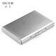 Duer gift custom anti-theft brushing metal card bag for men anti-lost stainless steel ultra-thin anti-demagnetization bank card case for women card box 6 card position brushed-gloss, lettering contact customer service