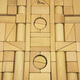 Prince Mom’s original wooden building blocks solid wood assembled and constructed to bite kindergarten children, babies, children toys 1-6 years old 72 pieces of smart building blocks + wooden box (no paint)