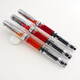 
Immortal 698 transparent piston pen F-tip and EF-tip silver clip piston type ink 02 transparent silver clip hard sliding F-tip 0.5 mm
