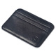 Geremen Card Bag Men's Women's Cowhide Small Card Bag ID Card Cowhide Card Cotton Identity Clip Bus Card Bag Y04 Oily Wax Brown