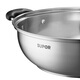SUPOR hot pot 304 stainless steel double bottom shabu shabu clear soup pot 30cm large soup pot induction cooker hot pot