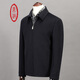 Ding Tong Milieu d'âge et veste âgée Men de veste en laine courte de l'automne homme pure Black Busin