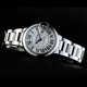Cartier Blue Balloon Series Mechanical Watch Women's White Plate Steel Strap 33mmWSBB0044 Gift