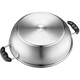 SUPOR hot pot 304 stainless steel double bottom shabu shabu clear soup pot 30cm large soup pot induction cooker hot pot