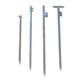 Qilu Anran thick ground wire grounding pin grounding pole power grounding T-shaped grounding rod grounding wire grounding pin grounding wire with pin lightning rod galvanized iron T-shaped grounding pin length 1.5 meters * diameter 1.6 cm (excluding wire) one size fits all