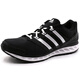 Adidas unisex breathable cushioning lightweight casual sports jogging shoes BA8477 No. 1 black/bright white 4-size/37 size