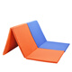 Jieyingfei folding gymnastics mat, fitness training sports mat, sit-ups dance mat, PU toddler mat somersault mat, tri-fold mat blue/180*60*3cm