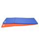 Jieyingfei folding gymnastics mat, fitness training sports mat, sit-ups dance mat, PU toddler mat somersault mat, tri-fold mat blue/180*60*3cm