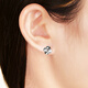 Caibai Jewelry Platinum Earrings Pt950 Four-leaf Clover Platinum Earrings Price BJ Approximately 1.62g