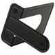 Deli Book Stand Metal Classification Book Clip Reading Book Clip Bookshelf Table Student Library Bookstop Bookshelf Stand Bookshelf Clip Separation Board [Two pieces/one price] [Medium black 2 pieces] High 17.5cm 9272