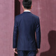 Hongdu Suit Men's Suit Wool Business Formal Professional Wear Groom Wedding Dress AJ5918-1C XL 180