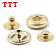 TTT Copper -Taste vier Teile 831/633/655 Kupferquad -Knopf -Jacke Down Jacke versteckter Knopf kleiner Knopf Gold Durchmesser 12,5 mm/20 l [6 Stück]